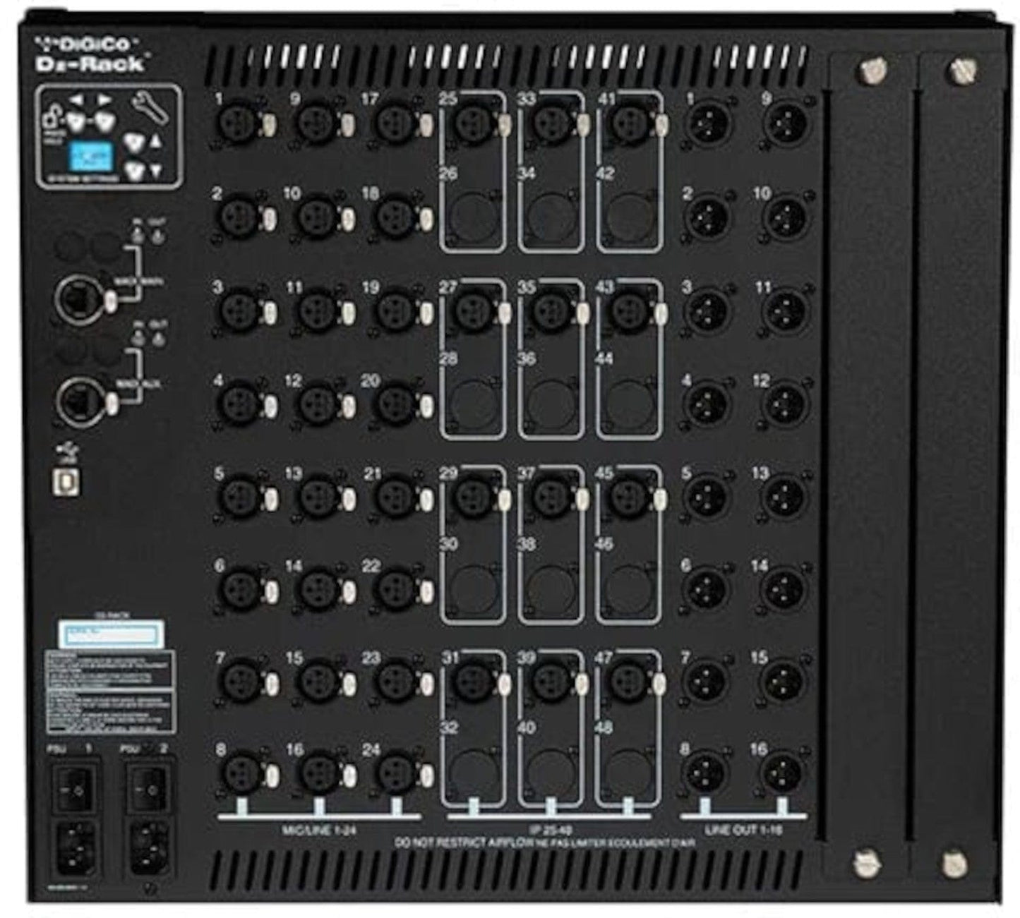 DiGiCo X-D2-DI-C 24-Channel Audio/24-Channel AES D2 Rack with CAT6 MADI