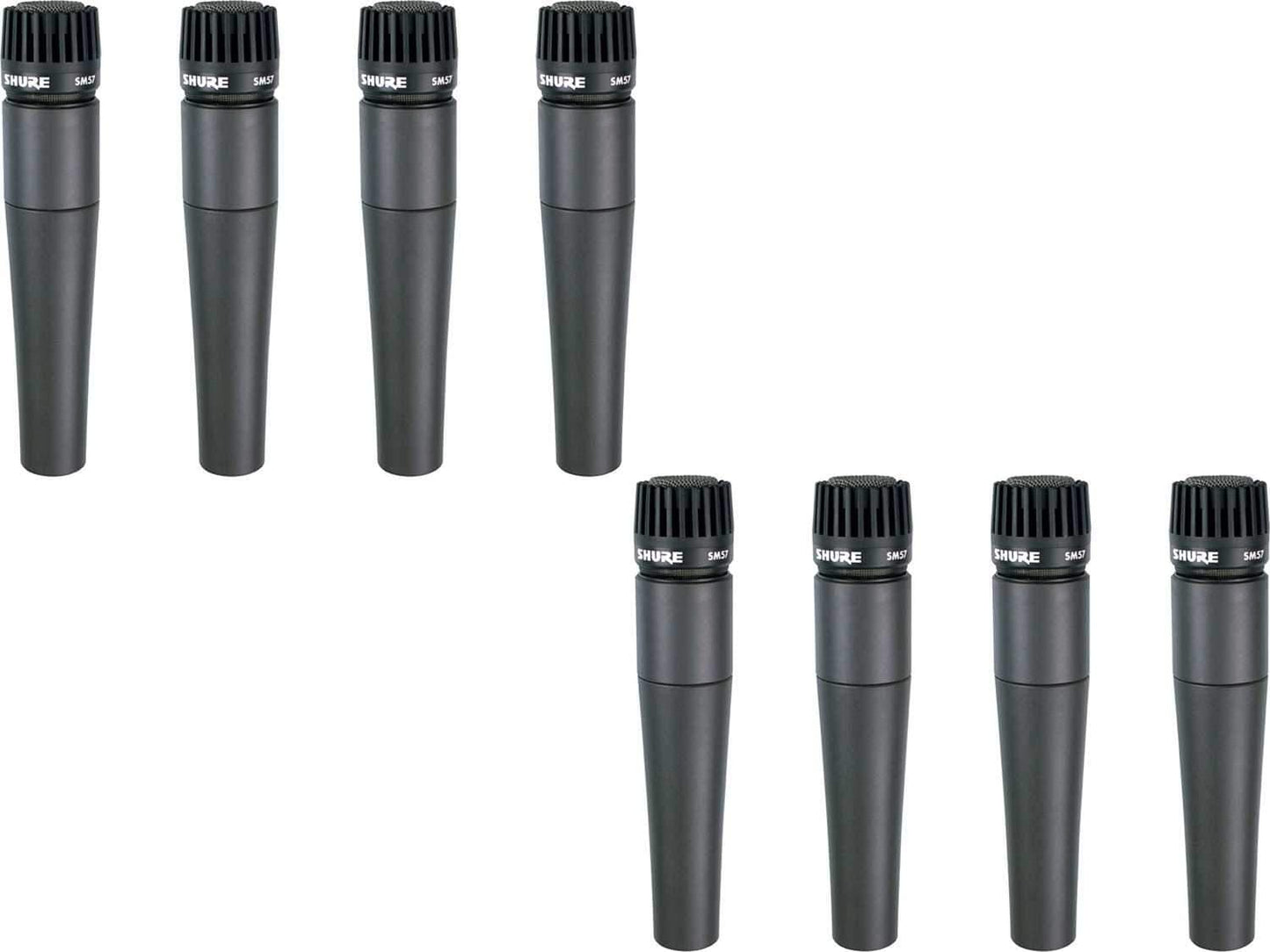 Shure SM57 Cardioid Dynamic Instrument Mic 8-Pack
