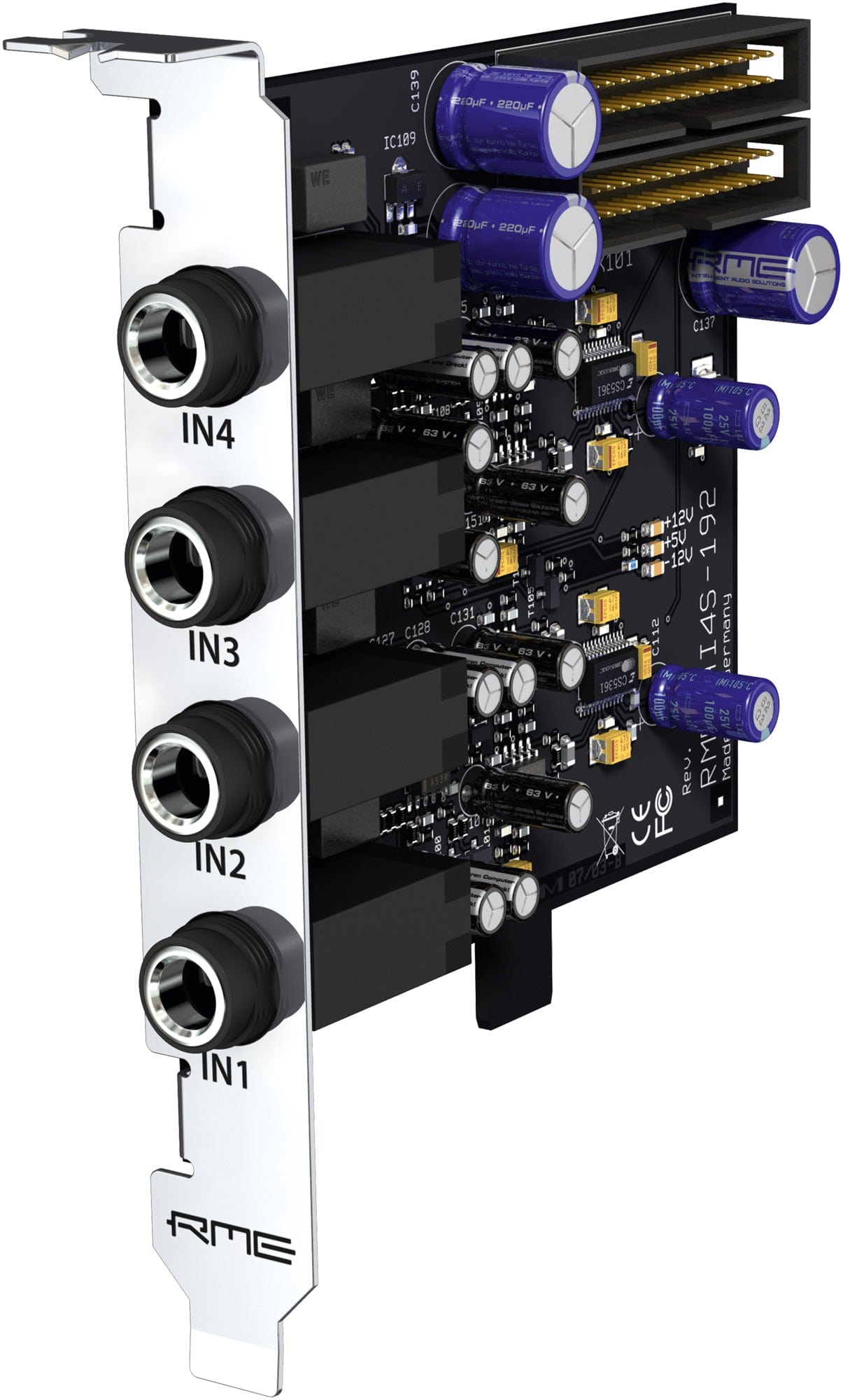 RME AI4S-192 AIO 4-Channel Analog Input Expansion Board for HDSPe AIO