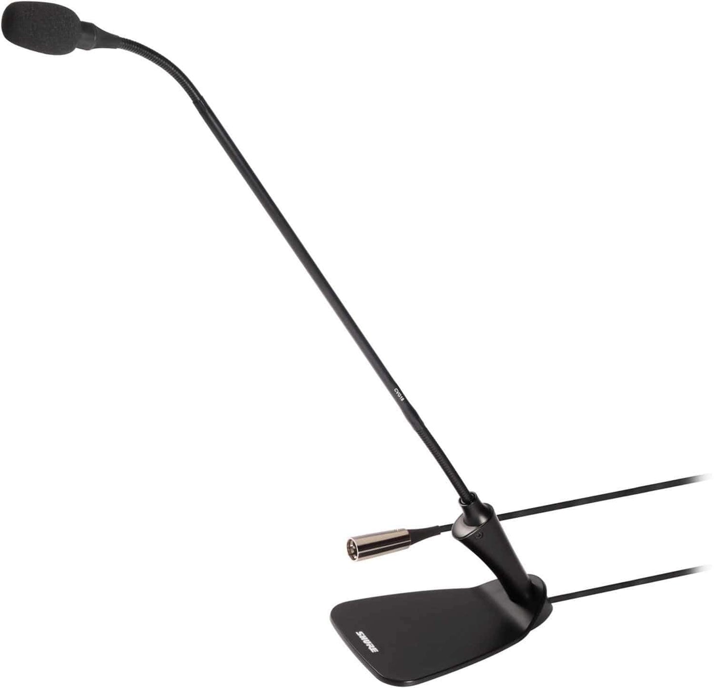 Shure CVG18D-B/C 18-Inch Gooseneck Mic Black with Base