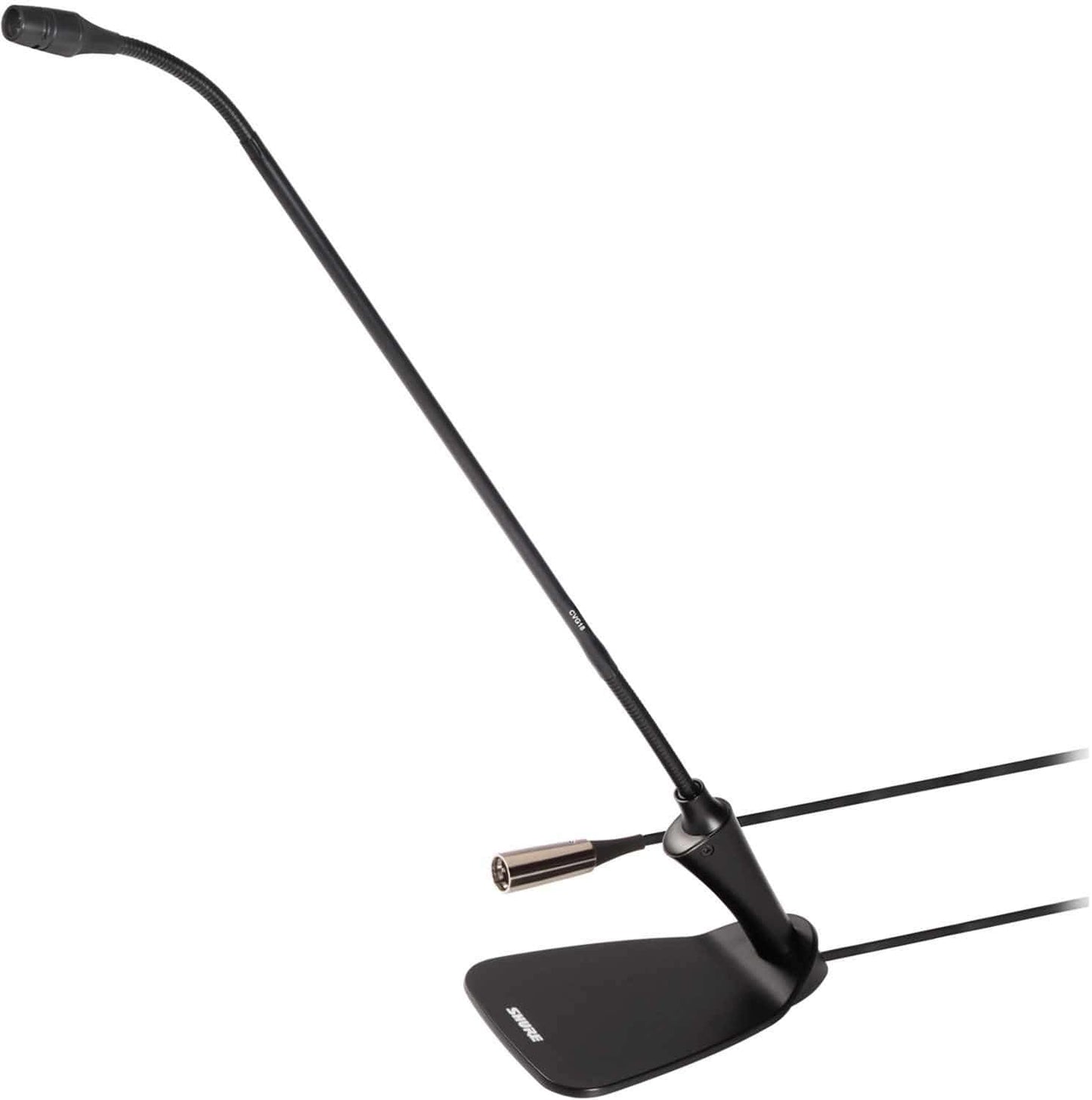 Shure CVG18D-B/C 18-Inch Gooseneck Mic Black with Base
