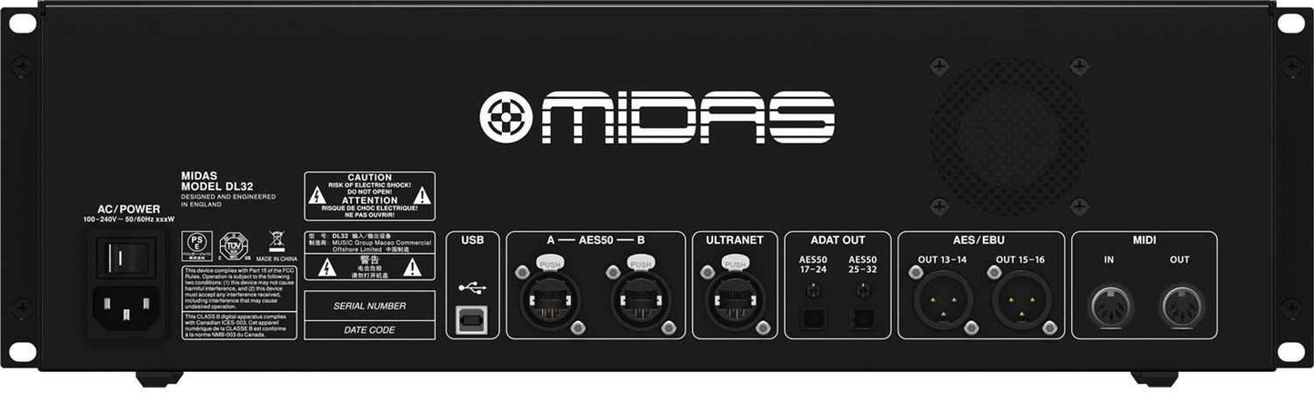 Midas DL32 32-Input 16-Output Digital Stage Box