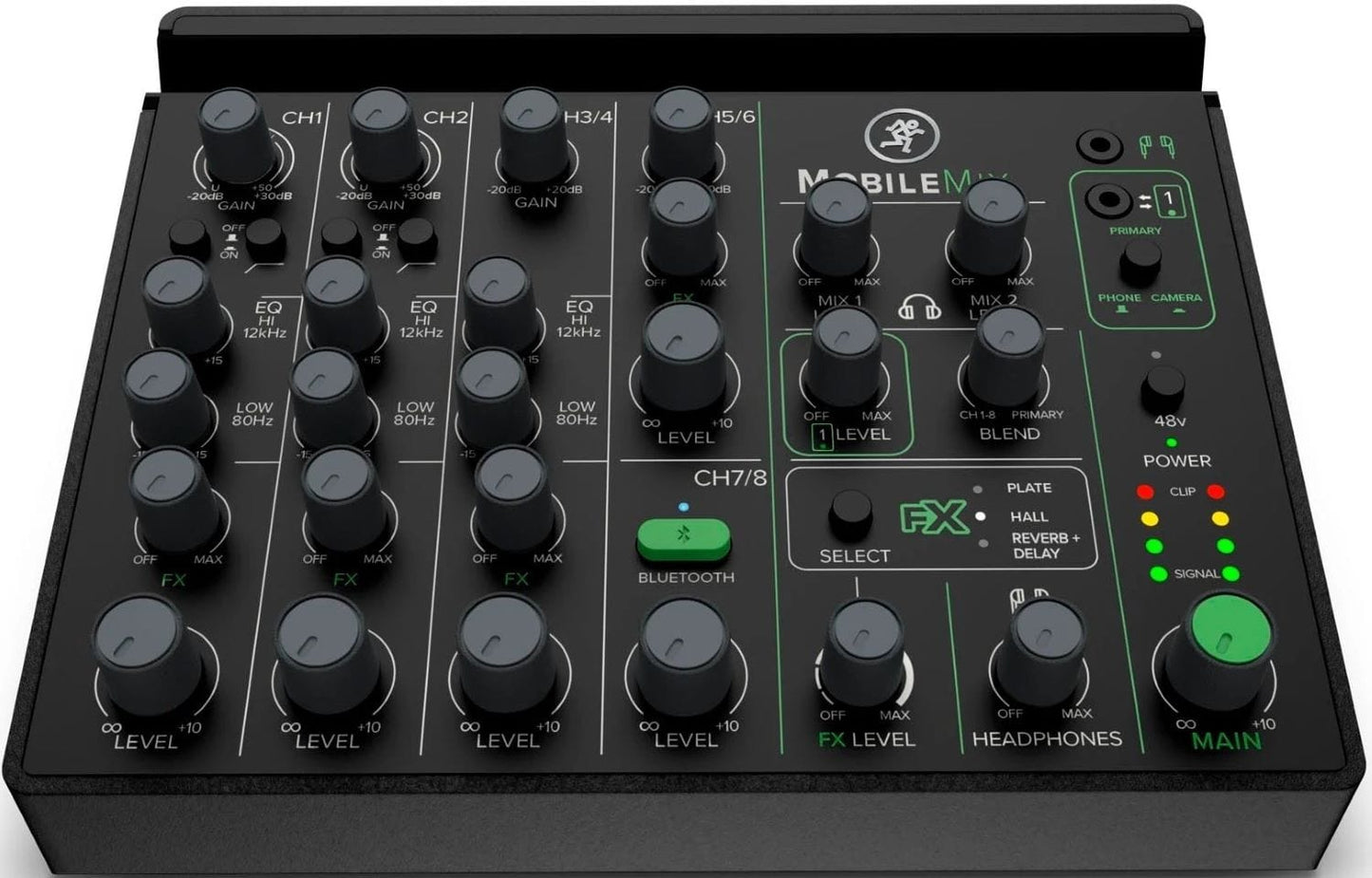 Mackie MobileMix 8-Channel USB-Powerable Mixer for A/V Production/Live Sound/Streaming