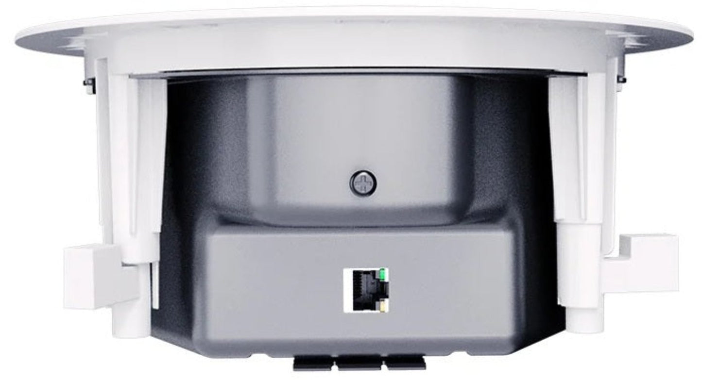 Q-SYS NL-C4-WH 4-inch Low-Profile Ceiling-Mount PoE/PoE+ Powered Network Loudspeaker - White