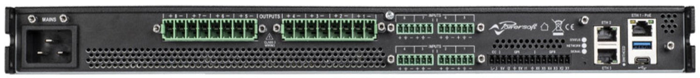 Powersoft PF000682 UNICA 8M 8K8 8 Channel 1000 Watt Amplifier