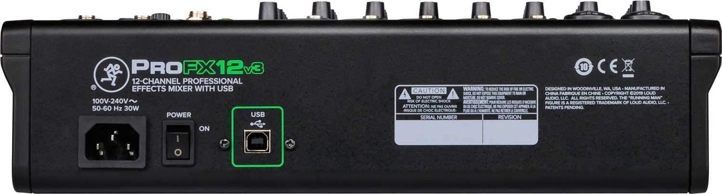 Mackie ProFX12v3 12-Channel Effects Mixer with USB