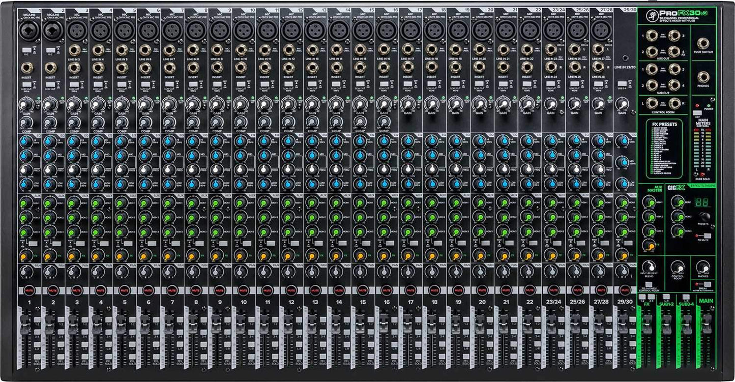 Mackie ProFX30v3 30-Channel 4-Bus Effects Mixer with USB