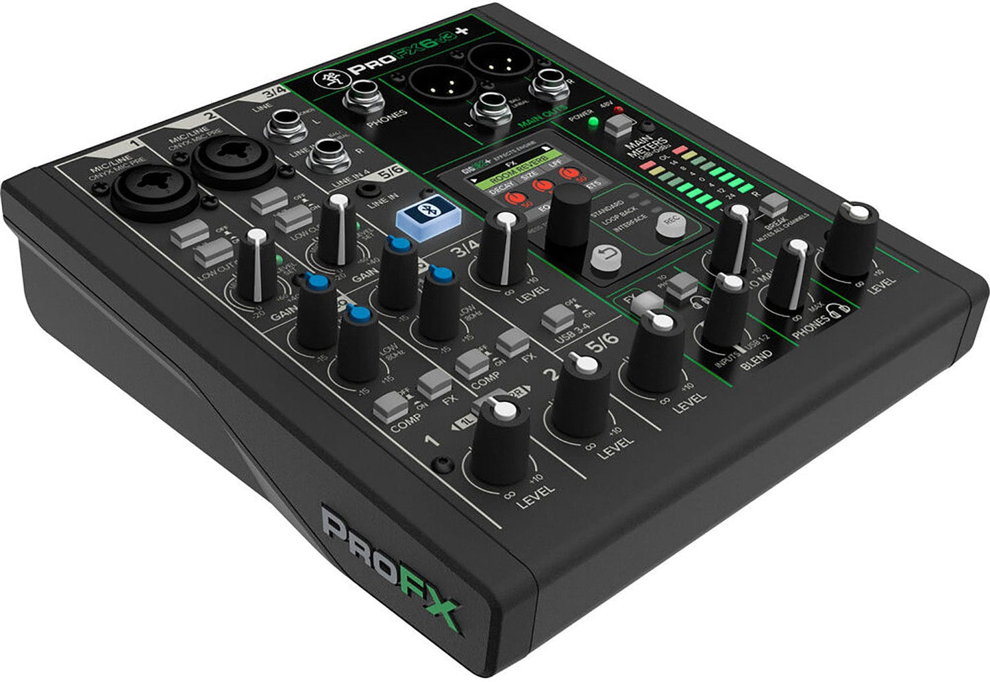 Mackie ProFX6v3+ 6-Channel Analog Mixer with Enhanced FX / USB Recording and Bluetooth