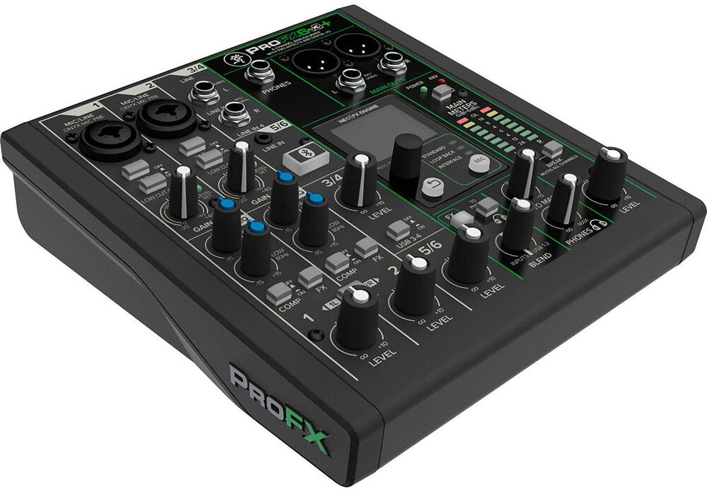 Mackie ProFX6v3+ 6-Channel Analog Mixer with Enhanced FX / USB Recording and Bluetooth