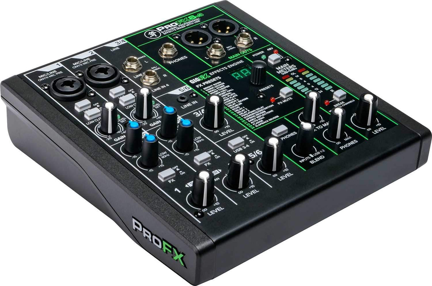 Mackie ProFX6v3 6-Channel Effects Mixer with USB
