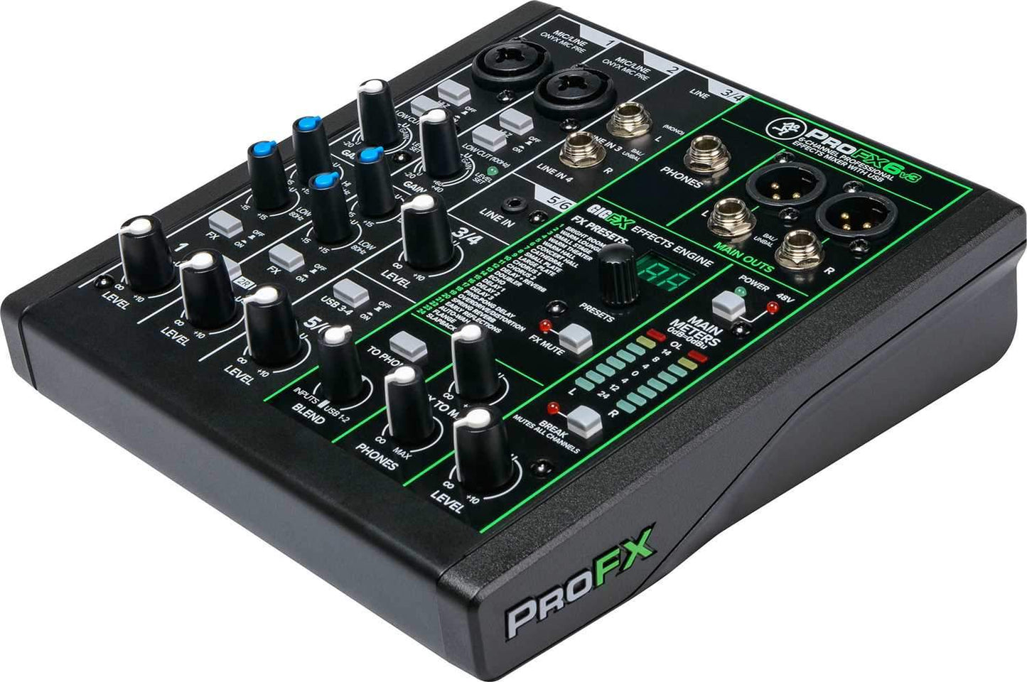 Mackie ProFX6v3 6-Channel Effects Mixer with USB