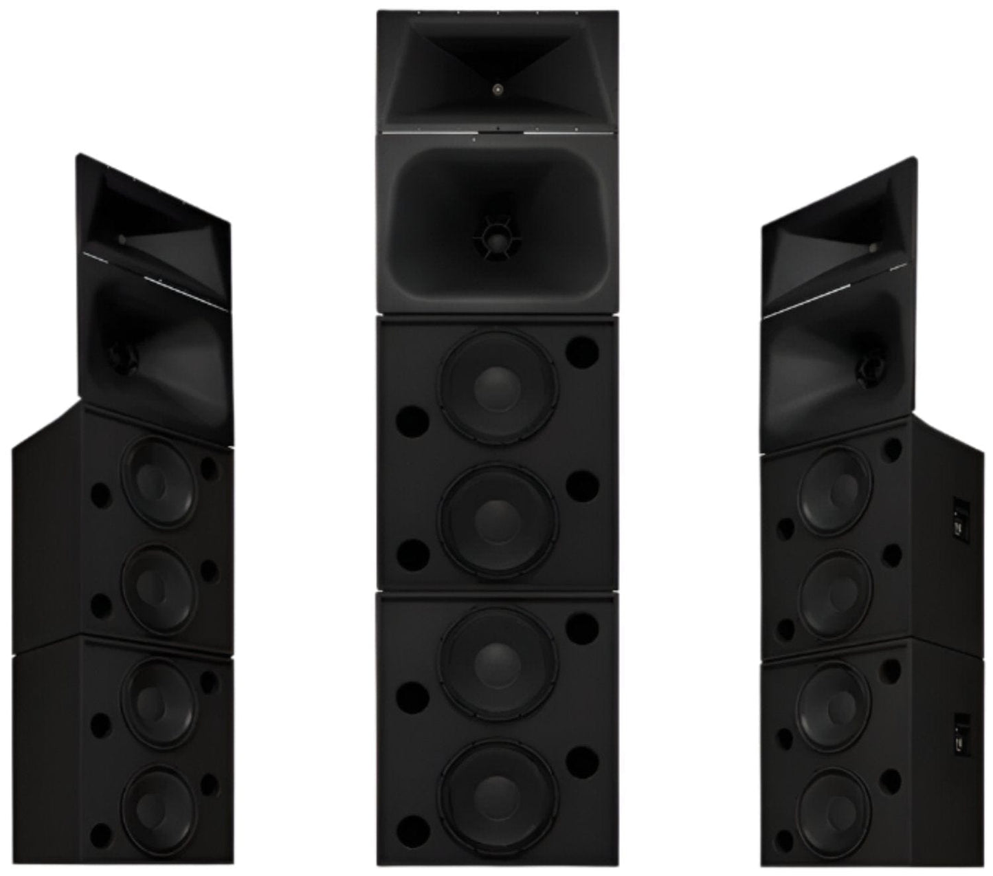 Q-SYS SC-444 Tri or Quad-Amp 4-Way 4x15-inch Cinema Loudspeaker System with 2x LF-4215 and MHV-1090