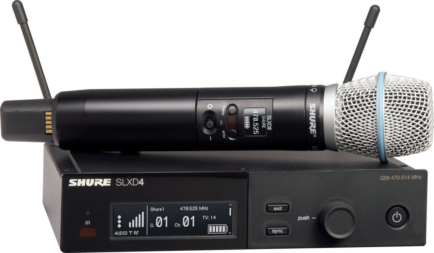 Shure SLXD24/B87A J52 Wireless System with BETA 87A Microphone Capsule - J52 Band