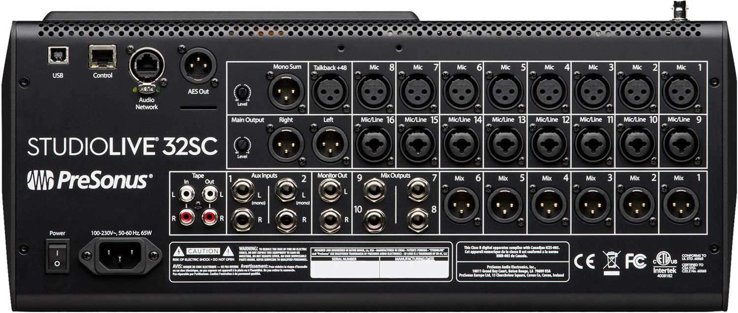 Presonus StudioLive 32SC Series III Subcompact Digital Mixer