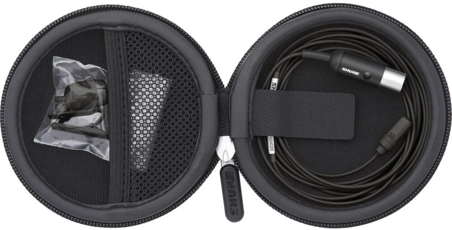 Shure UL4B/C-MTQG-A Directional Subminiature Lavalier Microphone - Black