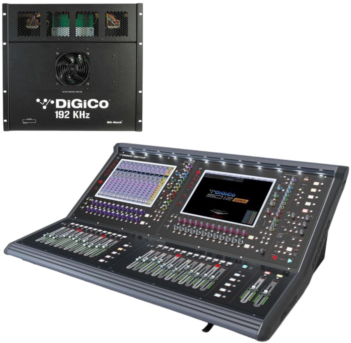 DiGiCo SD12 96-Input Digital Mixing Console SD Package - MADI and One Multi-Mode Optics ST