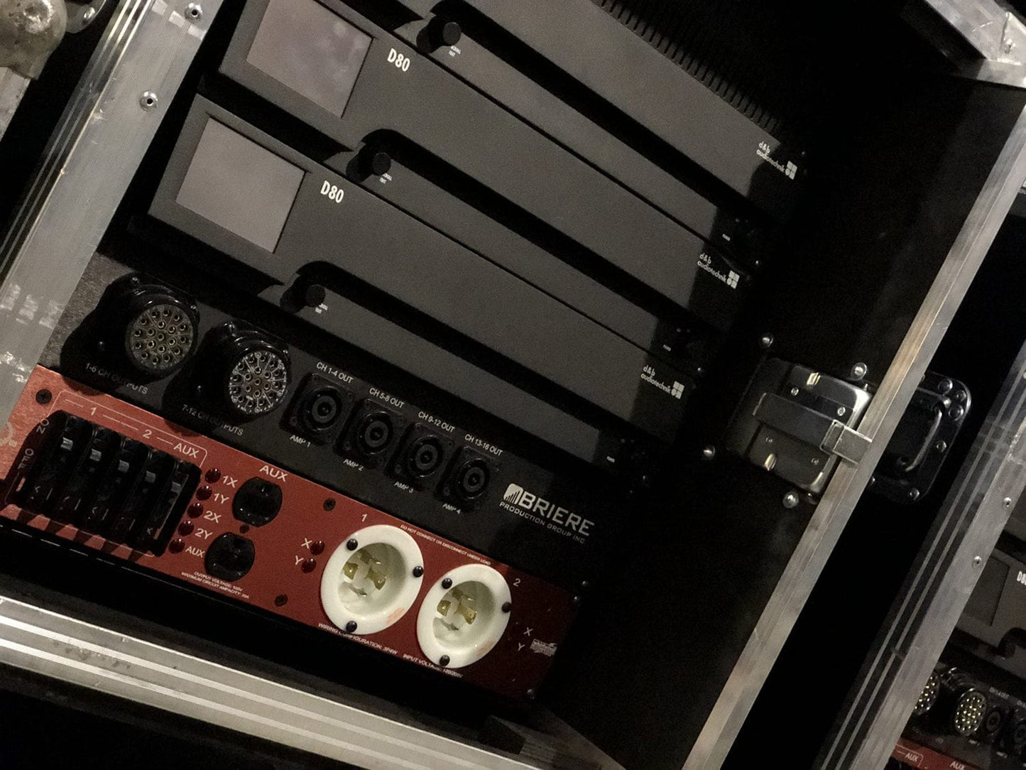 D&B Audiotechnik Z5570.050 3x D80 Touring Rack - NEMA Mains Panel